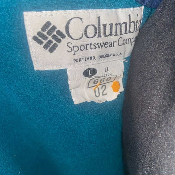 Vintage Columbia Navy/Teal Ascent Puffer Jacket Size Large - Picture 13 of 14